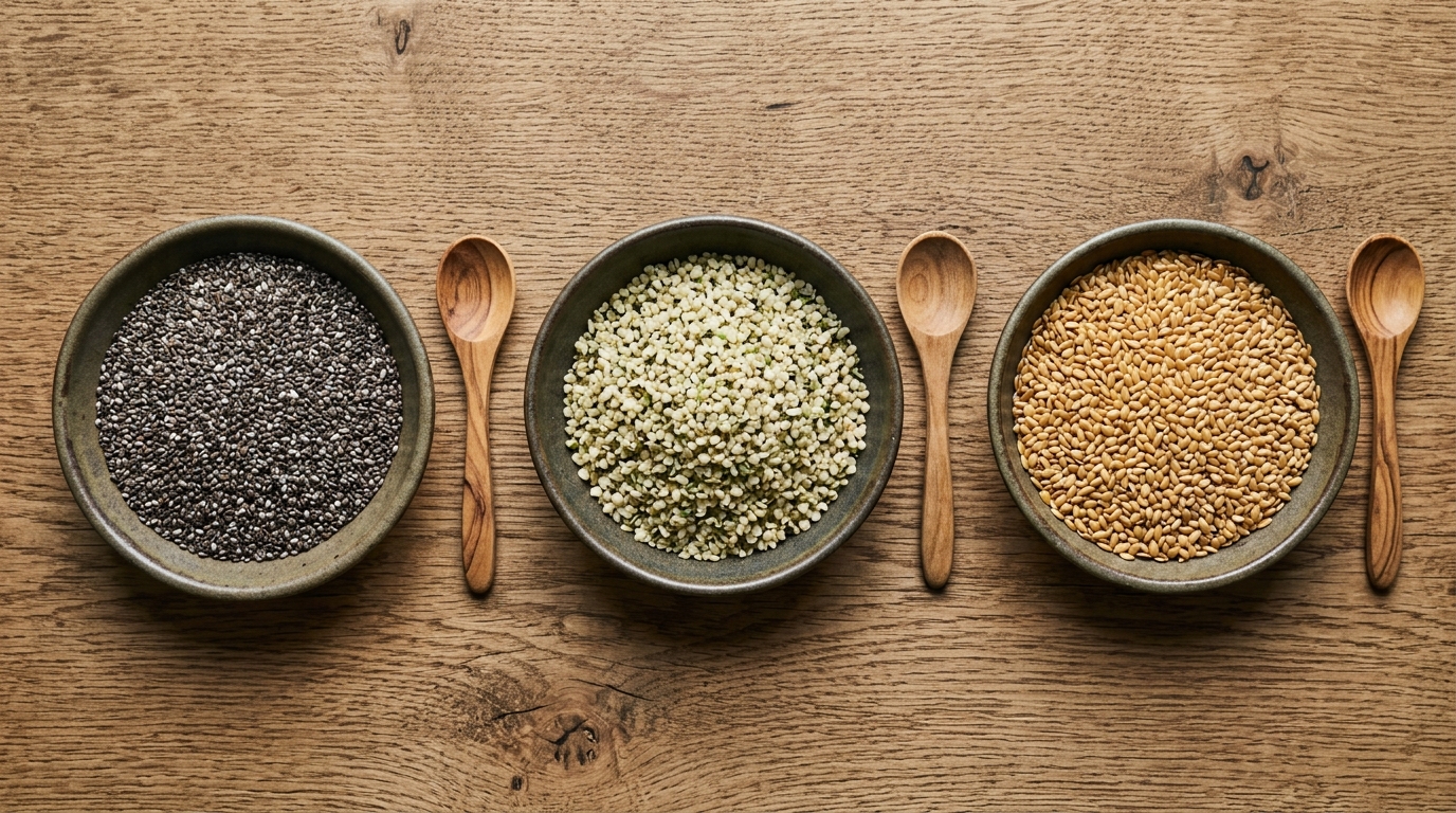 The Complete Nutrient Density Comparison: Hemp vs. Chia vs. Flax Seeds